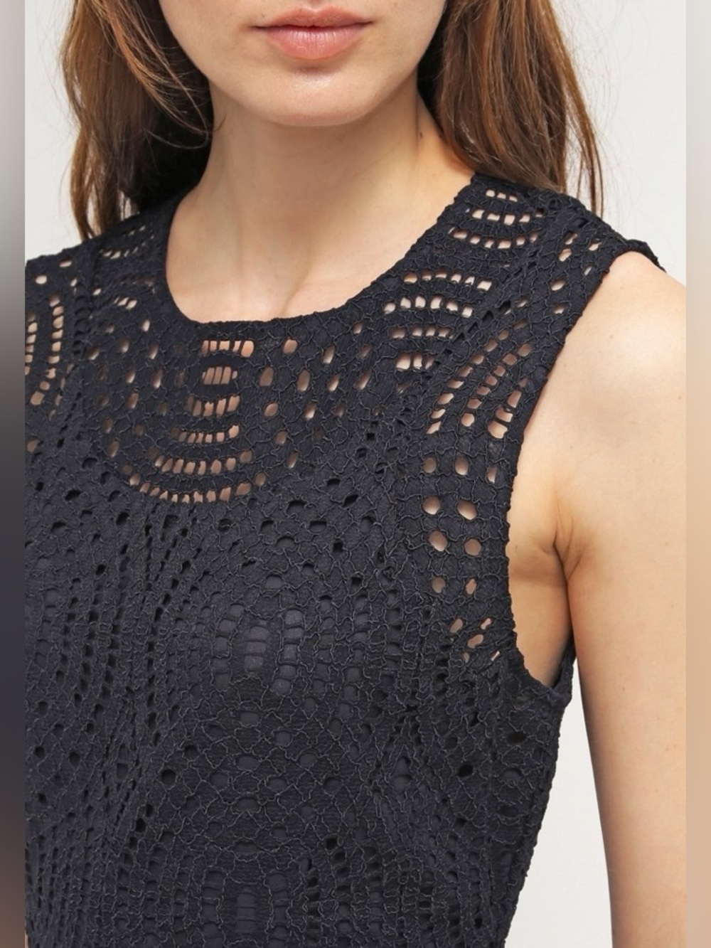 NWoT Whistles Lace “Day” Dress in Navy